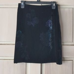 Black Velvet mini skirts